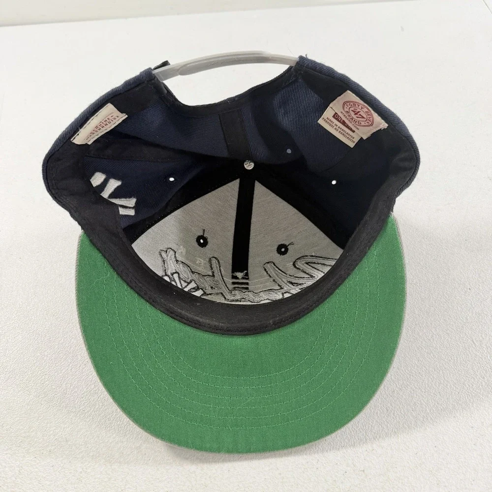 New York Yankees MLB‎ '47 Brand Navy Spell Out Embroidered SnapBack Hat Cap